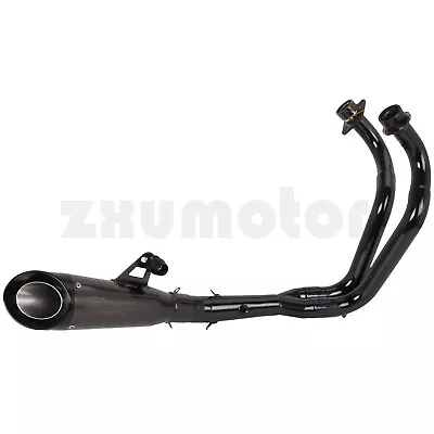 Full System Exhaust Pipe Muffler For YAMAHA MT-07 MT07 YZF R7 2022-2023  • $275.99