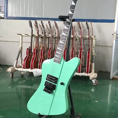 Green Solid Electric Guitar Mahogany Body H Pickup Floyd Rose Bridge Artistry • $263.88