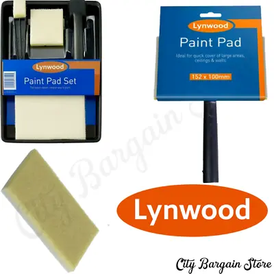 Paint Pad Set Wall & Ceiling Painting Handle Decorating Tray Lynwood E5 • £4.16