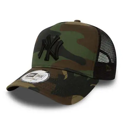 New Era Kids 9FORTY NY Yankees A-Frame Trucker Cap - Essential - Camo • £22.95