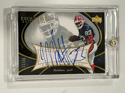 2007 Upper Deck Exquisite Collection Marshawn Lynch Auto /20 #EDS-ML Very Rare!! • $526.95