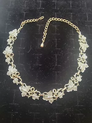 Beautiful Vintage Grape Leaf Necklace From Mom's Jewelry Collection • $15