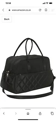 OiOi Diamond Quilt Carry All Baby Changing Bag Black • £54.99