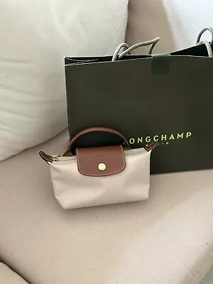 Genuine Longchamp LE PLIAGE ORIGINAL POUCH / BAG With HANDLE • £60