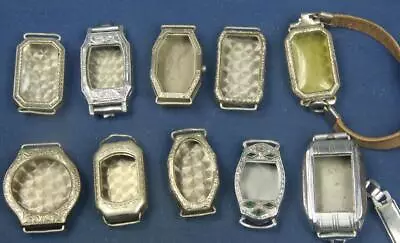 F 41.  11 Ladies Vintage Wrist Watch Cases By Star Illinois Elgin Etc. 14k Gf • $1.99