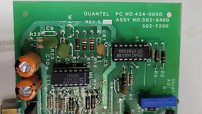 Quantel / Continuum Yag Laser Power Regulator Board Pulled From Quantel GC6030. • $120