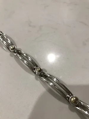 MOVADO Sterling Silver And 18k Gold Bracelet. • $350