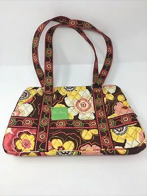 Vera Bradley Large BETSY Zip Tote Squared Away Buttercup  Shoulder Bag -Retired • $45