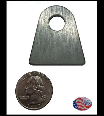 4 PACK FLAT WELD TAB 7/16 Hole 1 3/8 Height 1/8 THICK LASER CUT FROM MILD STEEL • $5.95