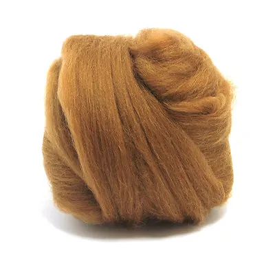 100g Dyed Merino Wool Top Sienna Brown Dreads Needle Spinning Felting Roving • £6.99