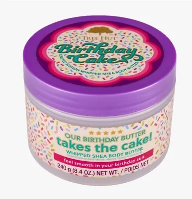 NEW Full Size Tree Hut Whipped Shea Body Butter Birthday Cake 18 Oz Limited • $16.99