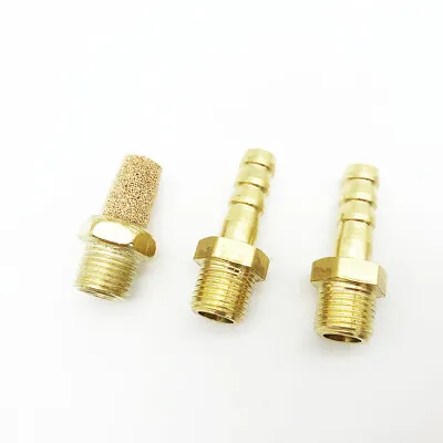 Connectors Brass Fitting For MAC Boost Control Solenoid Valve Sintered Air Vent • $9.49