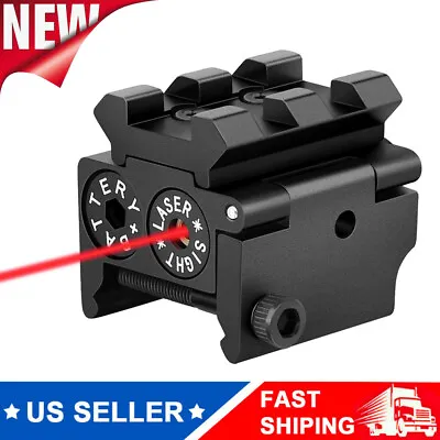 Mini Red Dot Laser Sight Navigation 20mm Rail Mount For Rifle Pistol Gun Hunting • $11.49