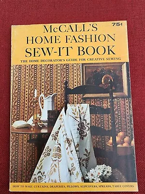 Vintage McCall's HOME FASHION SEW-IT BOOK 1965 Home Decorator's Guide  - SEWING • $13.99