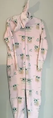 Star Wars  Women’s Pajamas Union Suit Mandalorian Munki   XS Plush Soft • $25