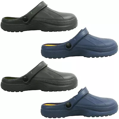 New Mens Gents Light-weight Slip On Garden Clog Mules Shoes Sandals Slippers  • £7.49