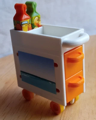 £6.90 • Buy Plane Trolley / Food/ Drinks Service Cart / Playmobil 3185 Plane Spares New