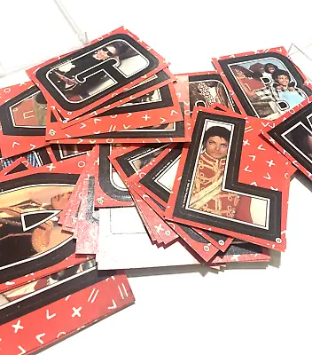 Lot Of 33 Michael Jackson Trading Cards & Stickers 1984 MJJ Productions Letters • $15