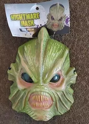 Adult Mens Deep Waters Halloween Mask Creature Lagoon Swamp Monster Alien NWT • $13.99