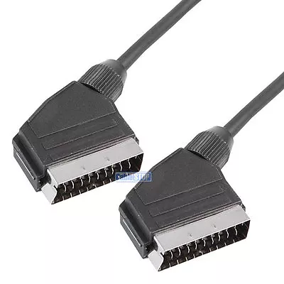 21 Pin SCART To SCART Cable TV SKY DVD Video Lead 1.5m • £3.95