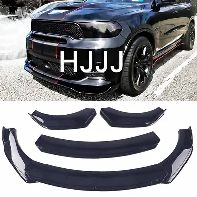 $43.97 • Buy For Dodge Durango Front Rear Bumper Lip Spoiler Splitter Body Kit Glossy Black
