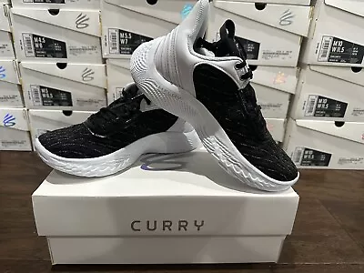 Under Armour Curry Flow 9 Men's Size 9.5 Shoes Sneakers Team White Black 2022 • $60