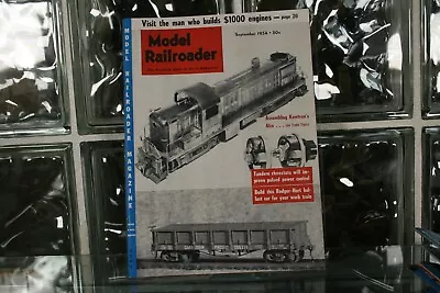 Model Railroader Magazine September 1954 -Visit The Man Who Builds $1000 Engines • $8.99