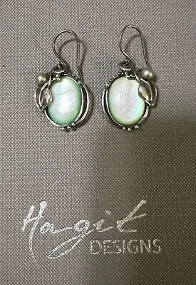 Hagit Gorali Isreal Gemstone Sterling Silver Chandelier Earrings • $85