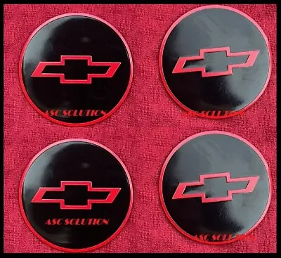 4 Chevrolet Chevy Bowtie Logs Emblems For Rally Wheel Center Hub Caps 2 1/2  • $21.99