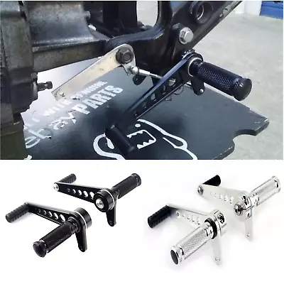 CNC Custom Bobber Cafe Racer Motorcycle Rear Sets Foot Pegs Footrest Universal • $58.96