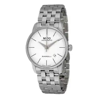 Mido Baroncelli Automatic White Dial Stainless Steel Men's Watch M86004761 • $292.55