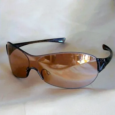 OAKLEY Conduct Patterned Brown Gold Iridium?? Sunglasses Accessories Vintage 09 • $284.99