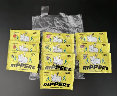 Frank Kozik Kidrobot COMPLETE Rippers Set Zipper Pulls 10 Piece Labbit Mongers • $200