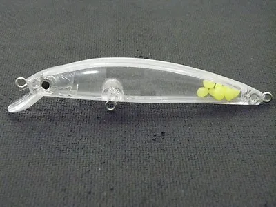 WLure 10 Blank Minnow Fishing Lure Bodies 3 1/2 Inch Unpainted Lure UPM641 • £10.48