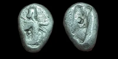 Achaemenid Silver Siglos - Sardis  485-420 BC - Xerxes I - Darius II • $135