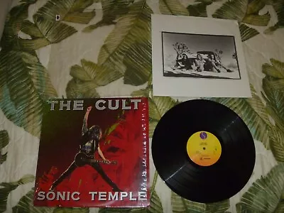 Lot Vinyl Lp Album The Cult Sonic Temple Vg+ Rare Metal Original Shrink • $11.50