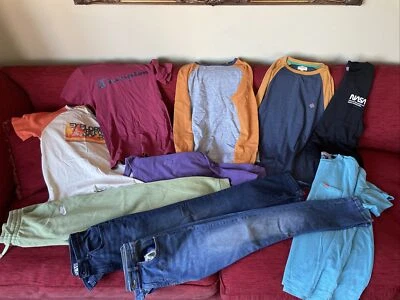 Boys Age 13-14 Bundle 10 Items Jeans Nike Joggers Superdry T-shirt Boden Etc • £15