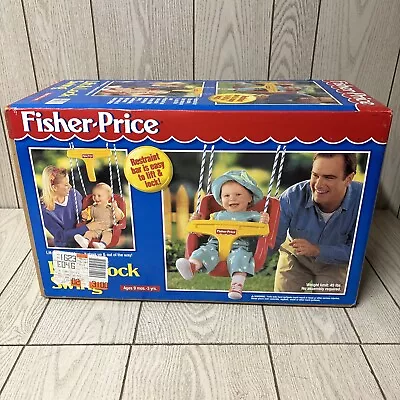 Vintage Fisher Price Lift & Lock Swing For Infant-Toddlers 9m-3y 1996 - In Box • $99.99