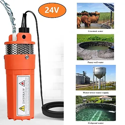 24Volt Solar Deep Well Water Pump Submersible Water Pump Pond Irrigation Farm • $69.99