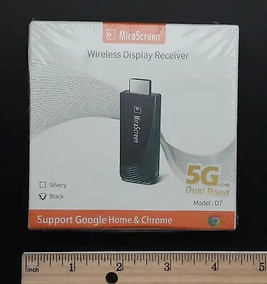 NEW Black MIRASCREEN 5G Wireless Display Receiver Model D7 • $16.44