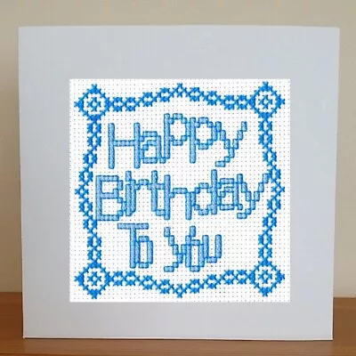 £7.25 • Buy Birthday Card - Counted Cross Stitch Kit 