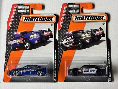 Matchbox Lot Of 2 Police Dodge Charger Pursuit St. Ursula Metro State Trooper • $12