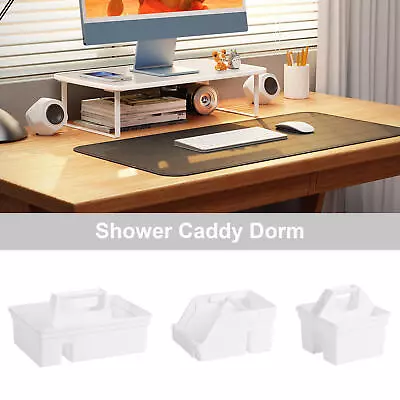 Shower Caddy Dorm Durable 2 Compartments Storage Basket Bathroom Kitchen Sink • $20.59
