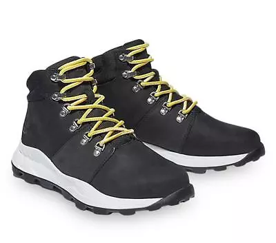 Timberland Men's Brooklyn Hiker Lighweight Leather Shoes - Black Nubuck • $140