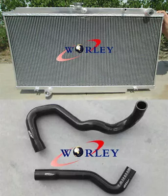 Aluminum Radiator+Hose For Nissan Patrol Y61 GU 4.2L TD42 Turbo Diesel MT BLACK • $329