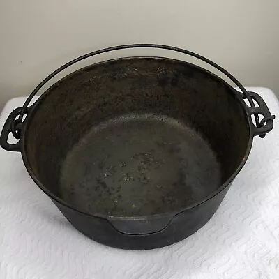 Vintage WAGNER WARE SIDNEY -O- #1268  Cast Iron Dutch Oven Pot Camping • $44.99