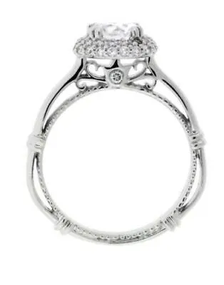 Verragio Parisian 133RD Diamond Halo Engagement Ring In White Gold • $2400