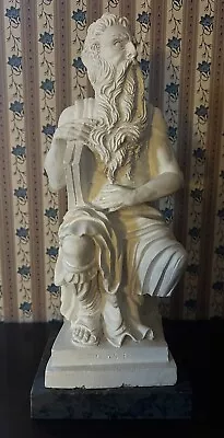 Moses Statue By A. Giannetti Composite Material On Marble Base • £67.56