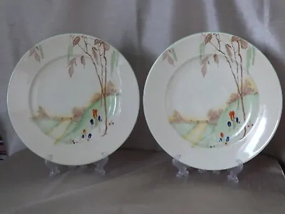 £19.50 • Buy Shelley : Luncheon Plates  (x2) :  Spring  : Pattern 12062 : Art Deco
