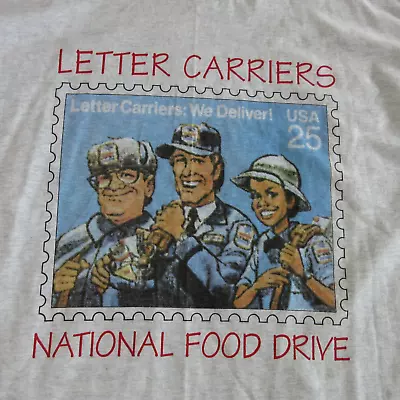 Vintage USPS Shirt XL Letter Carrier Stamp Single Stitch USA Post Office FOTL • $35